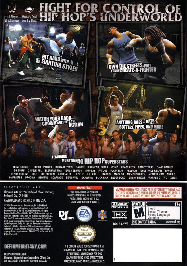 Def Jam Fight For NY for gamecube screenshot