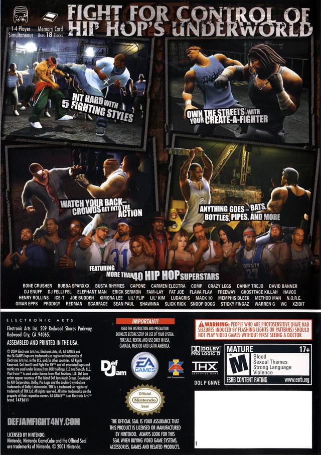 Def Jam Fight for NY, Graphics Comparison, PS2, XBOX, GameCube, PSP