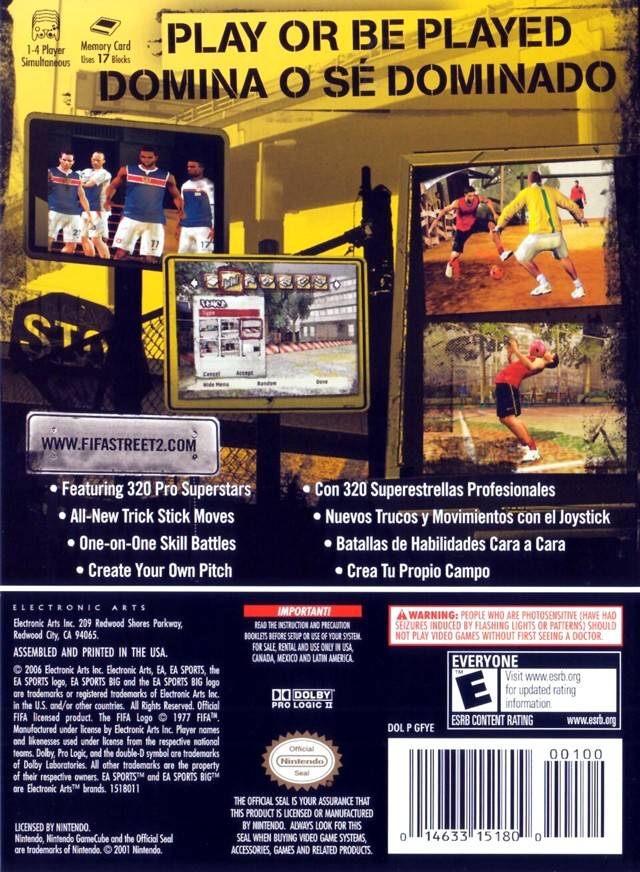 FIFA Street 2 for gamecube screenshot