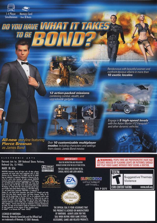 James Bond 007 Nightfire U Oneup Rom Iso Download For
