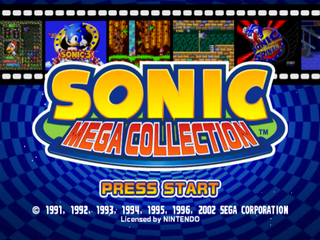 Sonic Mega Collection for gamecube screenshot