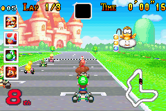 Mario Kart - Super Circuit (USA) for gba screenshot