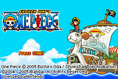 One Piece for gba screenshot