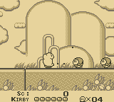 Kirby's Dream Land [!] for gbc screenshot