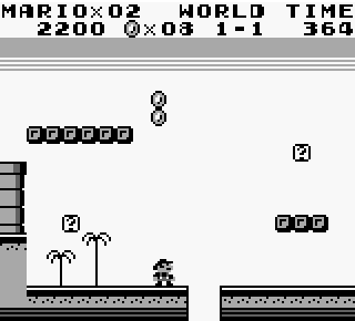 Super Mario Land [!] for gbc screenshot