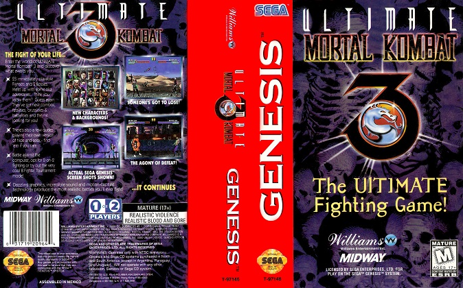 ultimate mortal kombat 3 sega genesis rom