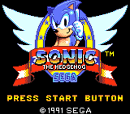 Sonic the Hedgehog for gg screenshot