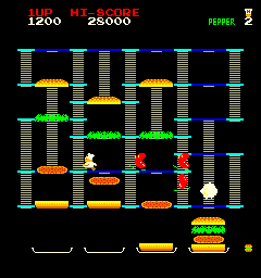 Burger Time (Data East set 1) for mame screenshot