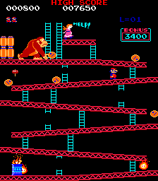 Donkey Kong for mame screenshot