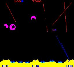 Missile Command (rev 3) for mame screenshot