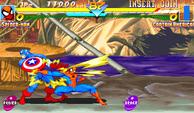 Marvel Super Heroes (Euro 951024) for mame screenshot