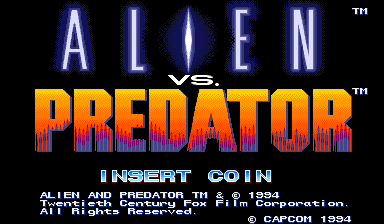 Alien vs. Predator for mame screenshot