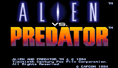Alien vs. Predator for mame screenshot
