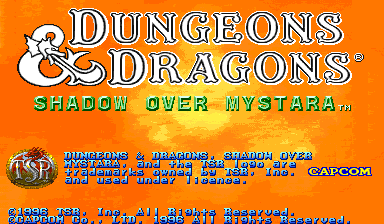 Dungeons&Dragons: Shadow over Mystara (Euro 960619) for mame screenshot