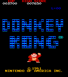 Donkey Kong (US set 1) for mame screenshot