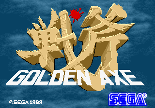 Golden Axe (set 6, US, 8751 317-123A) for mame screenshot