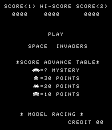 Space Invaders / Space Invaders M for mame screenshot