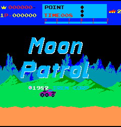 Moon Patrol for mame screenshot