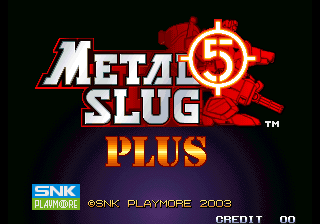 Metal Slug 5 Plus for mame screenshot