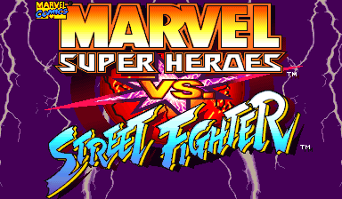 Marvel Super Heroes Vs. Street Fighter for mame screenshot