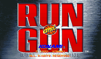 Run and Gun (ver EAA 1993 10.8) for mame screenshot