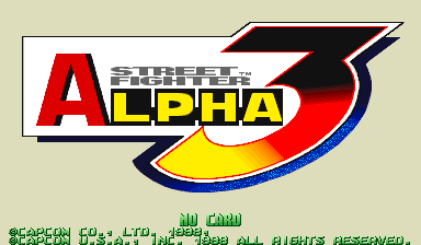 Street Fighter Alpha 3 (Euro 980904) for mame screenshot