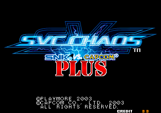 SNK vs. Capcom - SVC Chaos for mame screenshot