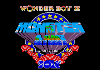 Wonder Boy III - Monster Lair (set 6, World, System 16B, 8751 317-0098) for mame screenshot