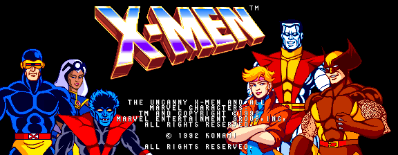 X-Men (4 Players ver UBB) for mame screenshot