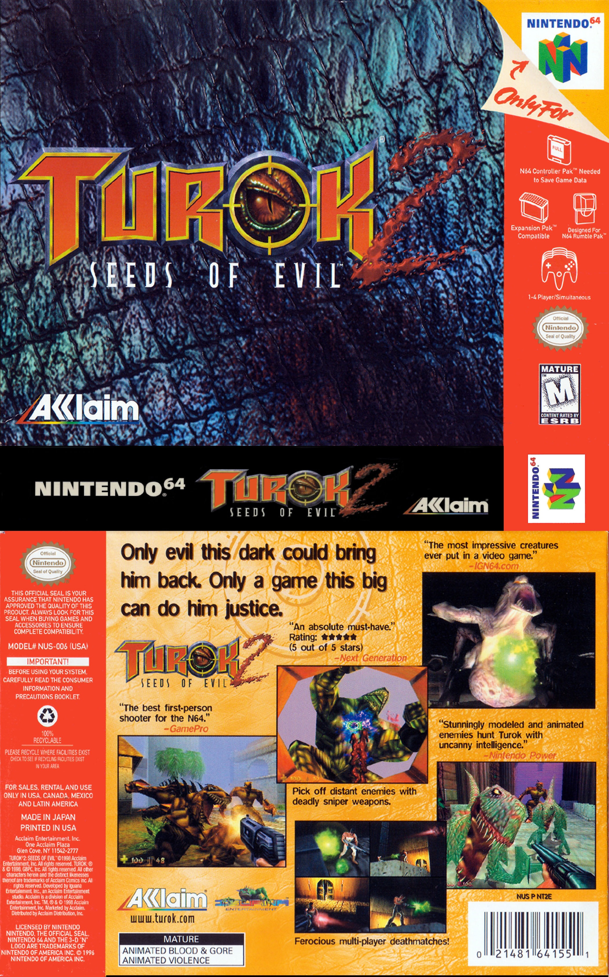 Turok 2 - Seeds of Evil for n64 screenshot
