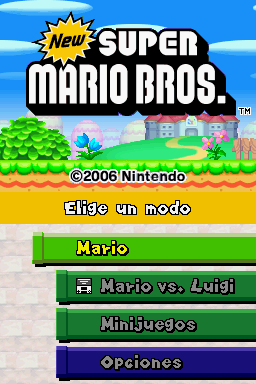 New Super Mario Bros. (EU)(M5) for nds screenshot
