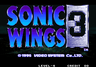 Aero Fighters 3 / Sonic Wings 3 for neogeo screenshot