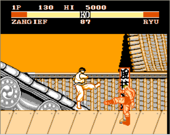 Street Fighter II for nes screenshot