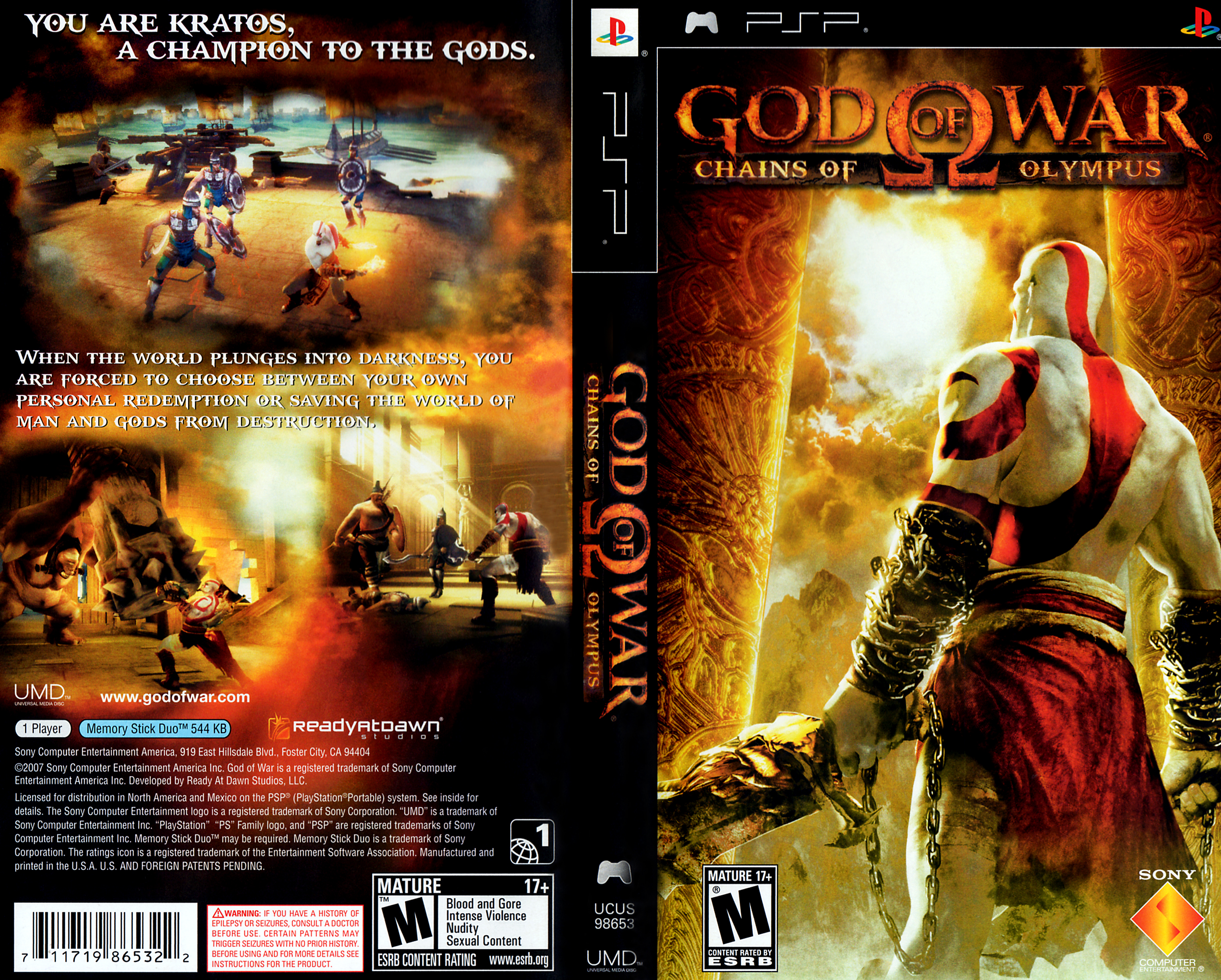 God of War - Chains of Olympus (USA) ISO < PSP ISOs