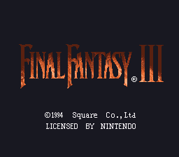 Final Fantasy III for snes screenshot