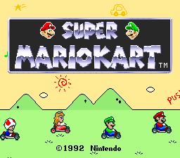 Super Mario Kart for snes screenshot